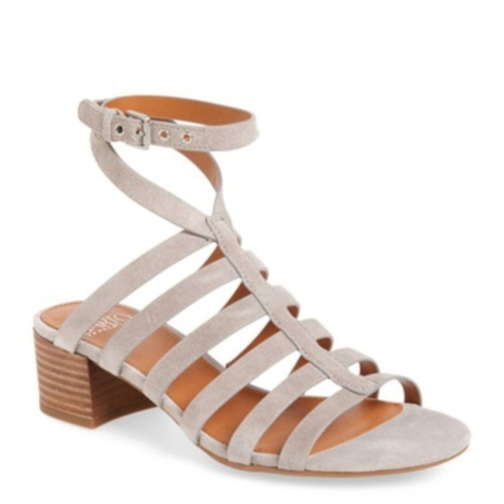 Franco Sarto Finesse Cage Sandal Grey size 5.5